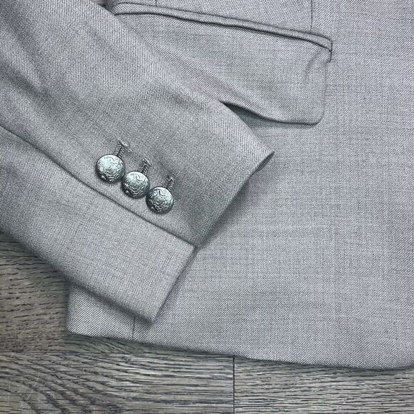 J. Crew Schoolboy Tan Blazer Jacket Wool Blend Womens Size 6 Gold Buttons Pocket - Picture 5 of 13